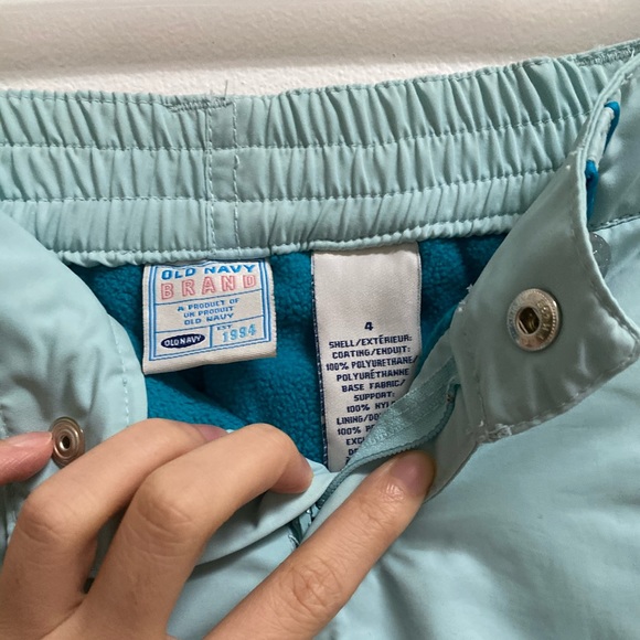 Old Navy Girls Fleece Lined Snow Pants 4 - Picture 2 of 5